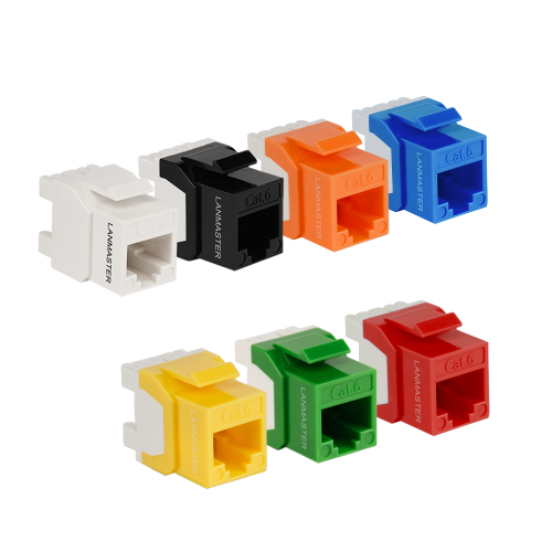 Модуль Keystone, RJ45, неэкранированный, кат.6, без шторки, 180 градусов